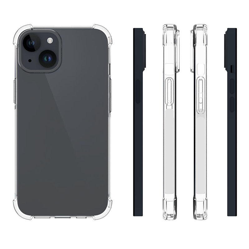 Anti-Slip Phone Case for iPhone 15 Plus Four Corner Airbag Shock-Absorbed Corner Flexible TPU Phone Cover Anti-Slip Phone Case for iPhone 15 Plus Four Corner Airbag Shock-Absorbed Corner Flexible TPU Phone Cover